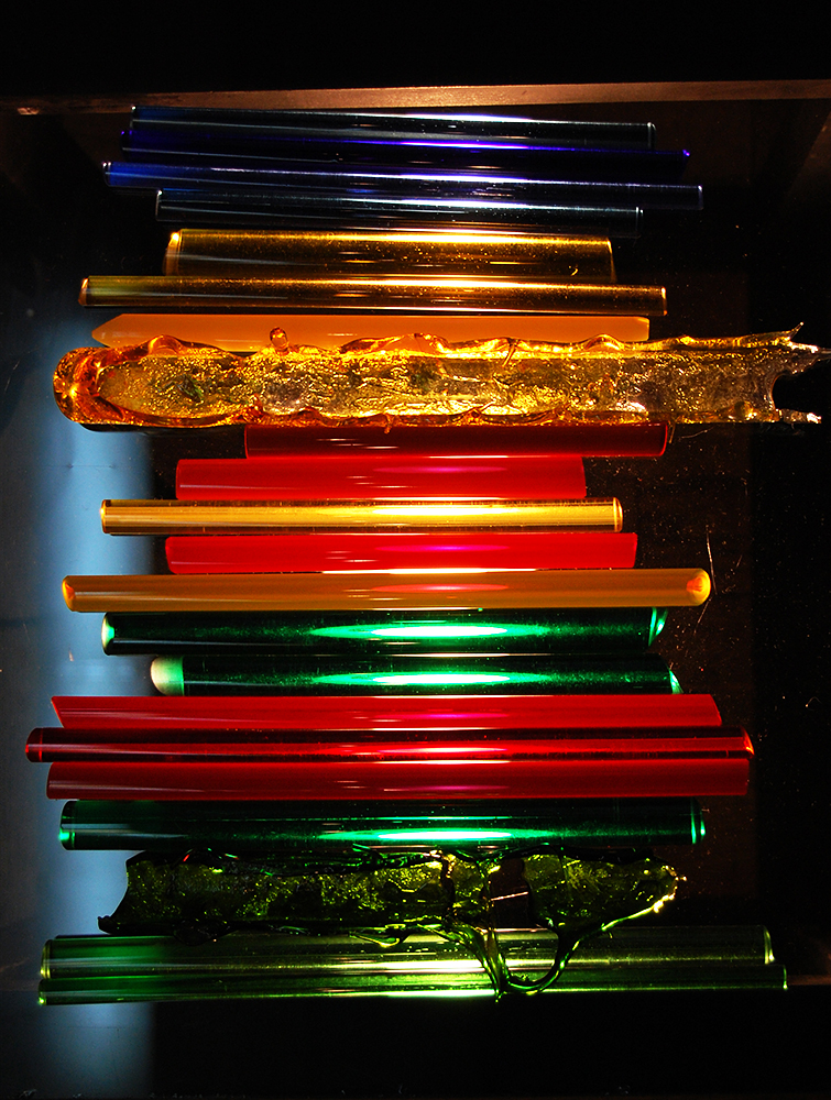 «Вечірній пейзаж». 2008. Склодріт, гута